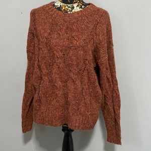 Heartloom Cable Knit Pullover Sweater